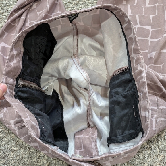 Jamie Sadock Muted Purple Geometric Capri Golf Pant 8 - Picture 9 of 10